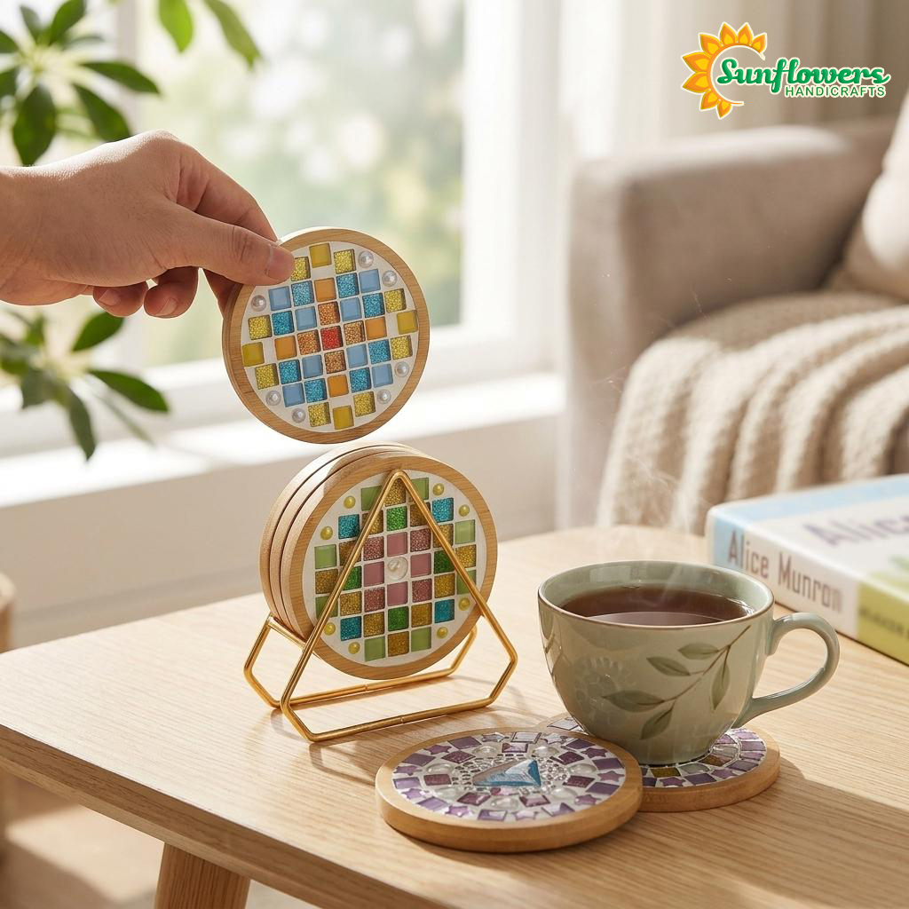 Professional Mosaic DIY Coaster Material Kit