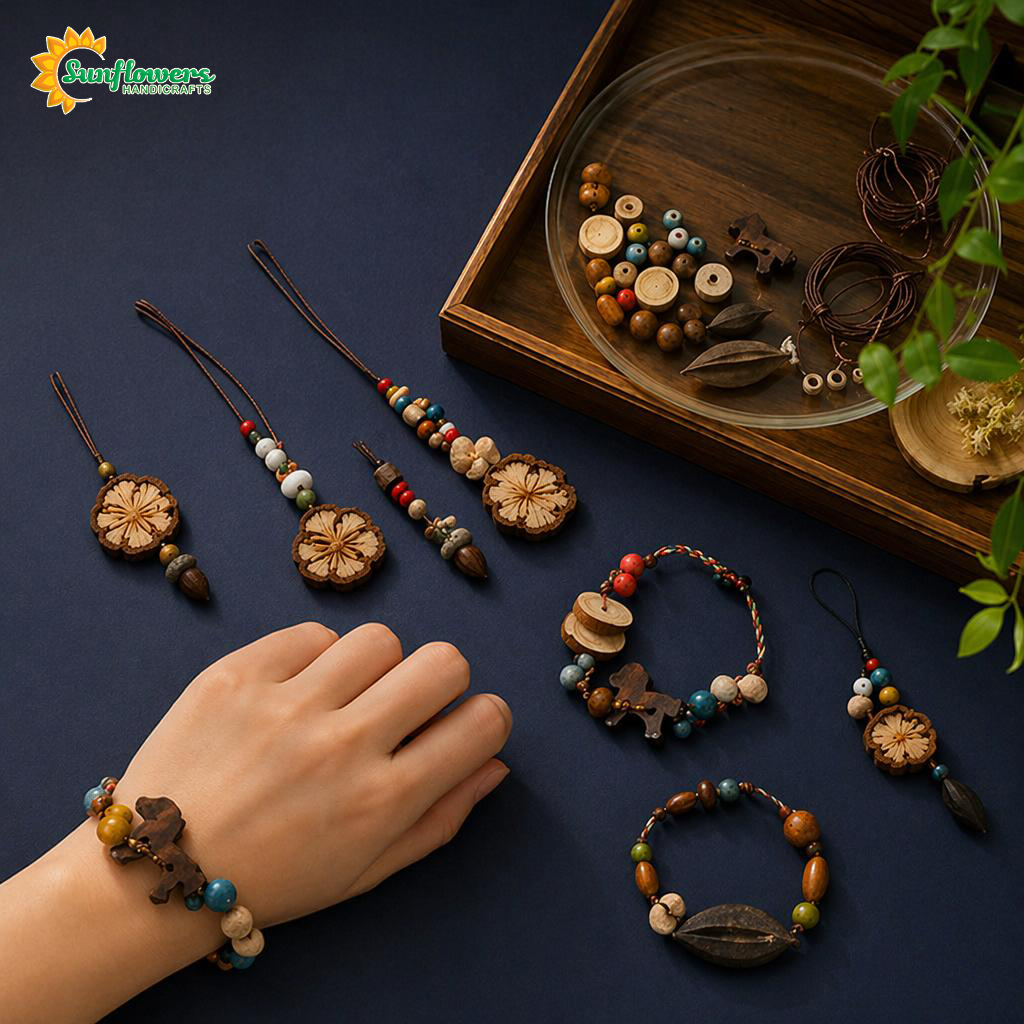 Sunflowers New Handcrafted Natural Botanical Herbal DIY Bracelet Kit