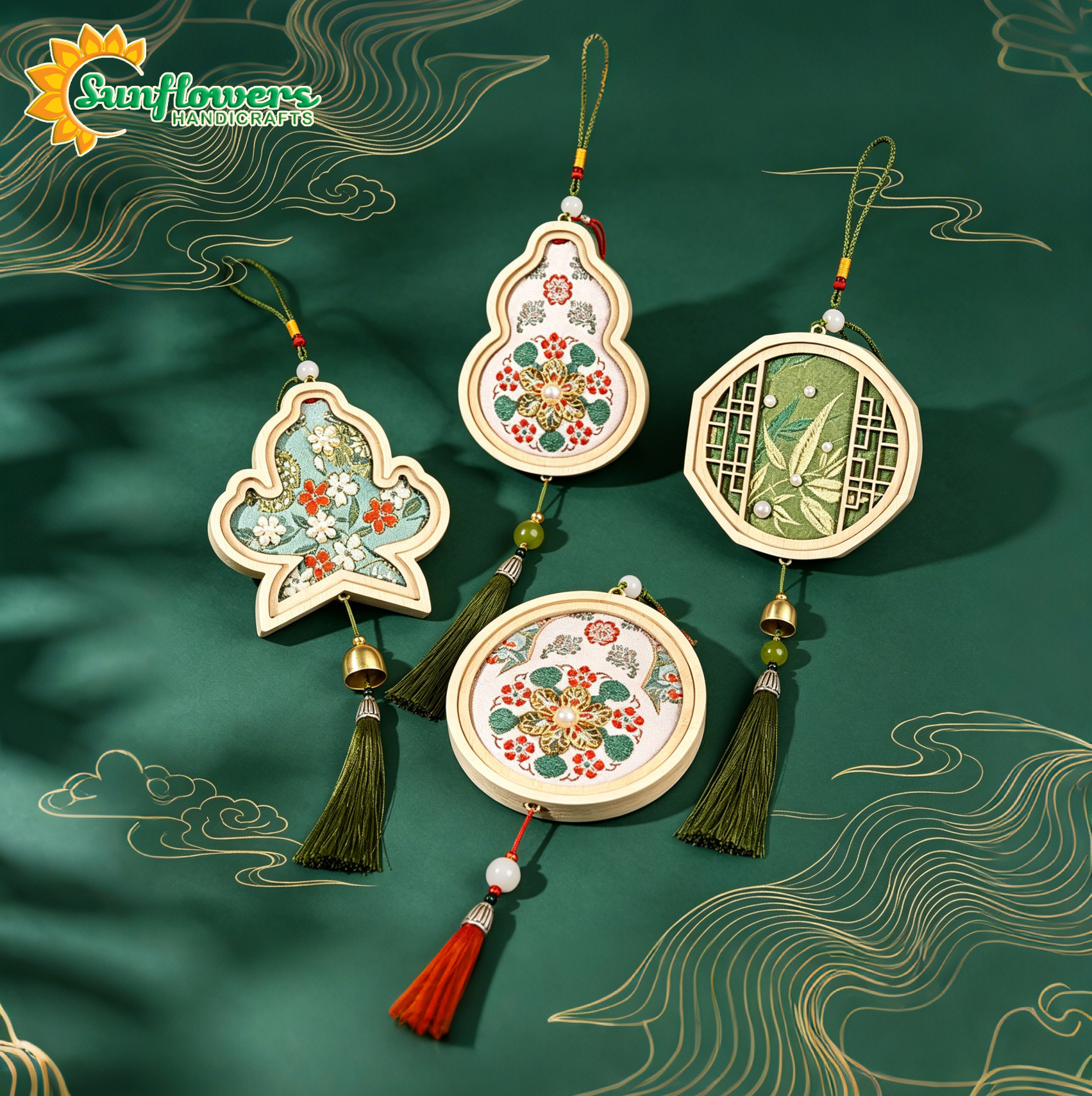 Traditional Song Brocade DIY Hanging Ornament Kit