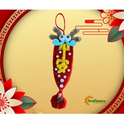 New DIY Pipe Cleaners Chinese Dragon Hanging Ornaments Traditional Chinese Style Craft Kit