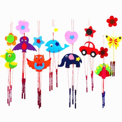 New DIY Non-woven Fabric Hanging Wind Chimes Pasting Craft Ornaments