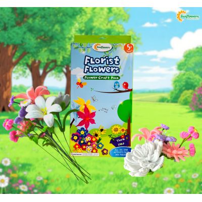 2025 Latest Best Seller FLORIST FLOWERS Craft Flowers Making Kit Color Box Pack Set