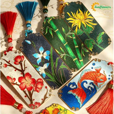 Traditional Cloisonne Filigree Enamel Bookmark DIY Kit